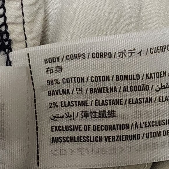 Abercrombie & Fitch Navy Sateen Stretch Drawstring Joggers - Picture 8 of 9